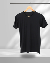 Black plain Tee