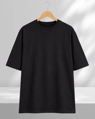 Black Drop Shoulder Tee