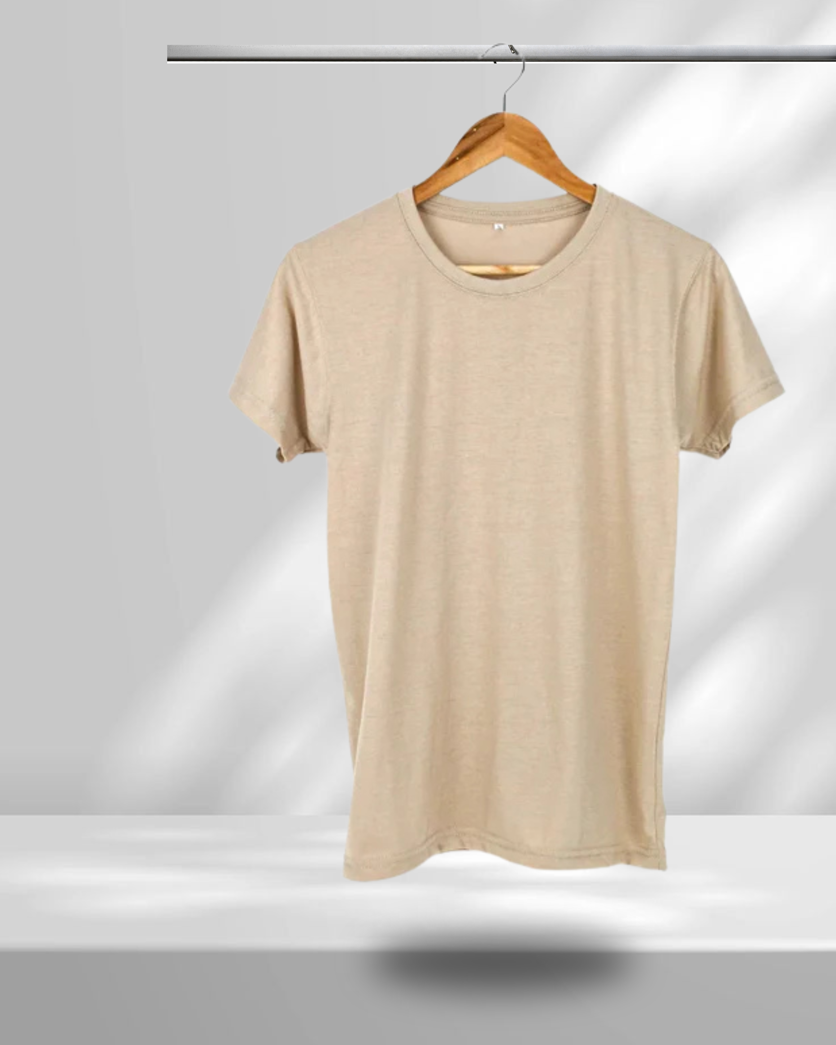 Beige Plain Tee